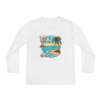 Youth Long Sleeve Surf Tee, Beach Shirt, Summer Apparel, Outdoor Wear, Vacation Gift, Adventure Top