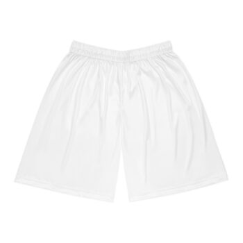White Basketball Shorts for Sports Enthusiasts, Active Wear, Summer Vibe, Athleisure, Gifts for Athletes, Fitness Apparel