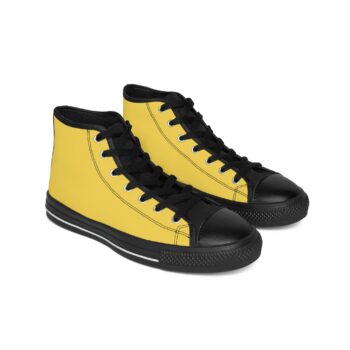 Sunny Yellow Women's Classic Sneakers | Casual Footwear, Trendy Sneakers, Bright Summer Shoes, Gift for Her, Unique Fashion Statement