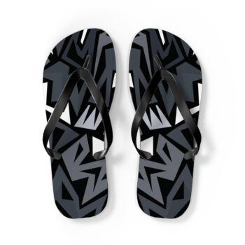 Trendy Graphic Flip Flops, Summer Footwear, Beach Sandals, Personalized Slippers, Poolside Essentials