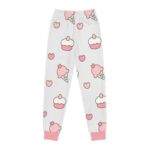 Cute Ice Cream Pattern Youth Joggers, Youth Sweatpants, Trendy Loungewear, Gift for Kids, Summer Fashion, Birthday Gift