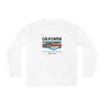 California Surf Performance Long Sleeve Shirt, Unisex Long Sleeve Tee, Perfect Wave Apparel, Beach Wear, Surf Gift, Coastal Style