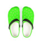 Bright Green EVA Foam Clogs | Comfortable Lightweight Slip-ons, Summer Footwear, Garden & Beach Shoes, Fun Casual Style, Holiday Gift