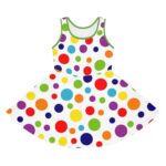 Colorful Polka Dot Girls' Sundress - Perfect for Summer, Birthdays, Playdates, Parties, and Everyday Fun!
