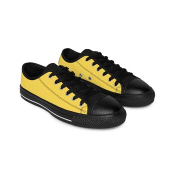 Sunny Yellow Women's Sneakers, Casual Summer Shoes, Stylish Streetwear Footwear, Gift for Her, Trendy Sports Sneakers