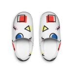 Colorful Patterned Women's Indoor Slippers | Cozy House Shoes, Fun Design Footwear, Gift for Her, Relaxation Essentials, Unique Home Decor