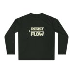 Resist the Flow Long Sleeve Performance Shirt | Minimal Retro Graphic, Lightweight Activewear