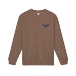 Minimal Eagle Emblem Crewneck | Embroidered Sweatshirt